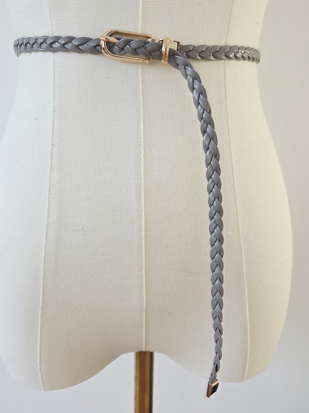 Gray Braided Belt - Picture 5 of 8